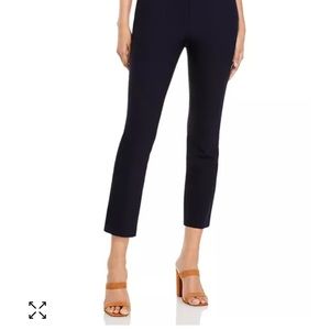 Vince Stitch Front Seamed Pants - Side Zip Navy